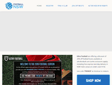 Tablet Screenshot of playfootballnsw.com.au